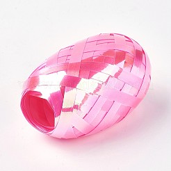 片面レーザーバルーンリボン  カーリングリボン  パーティーデコレーション用  フラミンゴ  3/16インチ（5mm）  約10m /ロール  6のロール/袋&nbsp;LS-SRIB-WH0003-D03