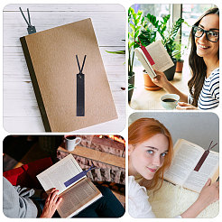 15Pcs 5 Colors PU Leather Bookmark&nbsp;AJEW-GL0003-24