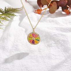 5Pcs Eco-Friendly Brass Micro Pave Cubic Zirconia with Enamel Pendants&nbsp;KK-SZ0005-71