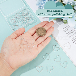 32Pcs Brass Open Back Bezel Link Rings&nbsp;KK-BC00015-47
