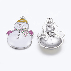 Alloy Enamel Pendants&nbsp;ENAM-MSMC001-8