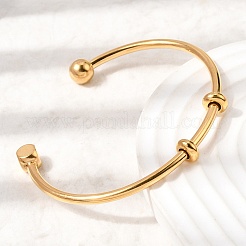 304 Stainless Steel Cuff Bangles&nbsp;BJEW-P394-01G