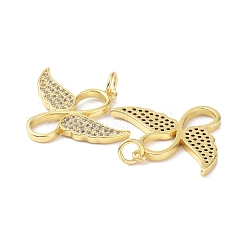 Brass Cubic Zirconia Pendants&nbsp;ZIRC-C022-36G