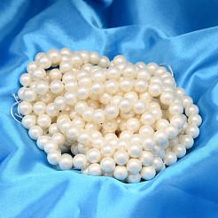 Round Shell Pearl Bead Strands&nbsp;X-BSHE-L011-4mm-A013A