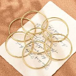 Ion Plating(IP) 7Pcs Fashion 304 Stainless Steel Plain Bangles&nbsp;BJEW-L664-022B-G01