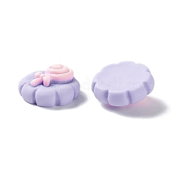 スプレープリント樹脂カボション  DIYアクセサリー  ロリポップ＆フラワー＆ニンジン＆ストロベリーのクッキー  ミックスカラー  19x7~10mm&nbsp;RESI-G031-20