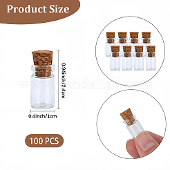 100Pcs Mini Tube Glass Wishing Bottles&nbsp;AJEW-CP0009-88