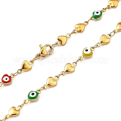 Unisex 304 Stainless Steel Rosary Bead Necklaces&nbsp;NJEW-L457-001A-G