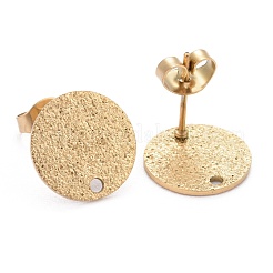 Ion Plating(IP) 304 Stainless Steel Stud Earring Findings&nbsp;STAS-Z021-C-01G