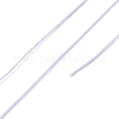 ナイロン編みコード  ジュエリー製作やマクラメ工芸用の中国結び紐  ライラック  0.4mm  約28~30m /ロール&nbsp;NWIR-C003-02W