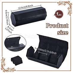 3-Slot Hexagonal PU Leather Display Boxes for Watch&nbsp;CON-WH0110-306C
