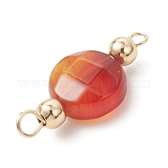 10Pcs 10 Styles Natural & Synthetic Mixed Gemstone Faceted Flat Round Connector Charms&nbsp;PALLOY-JF04153-02