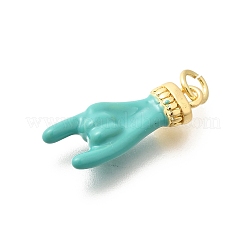 Rack Plating Brass Enamel Pendants&nbsp;KK-L225-028G-06