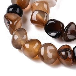 Natural Dyed & Heated Agate Beads Strands&nbsp;G-N342-65A