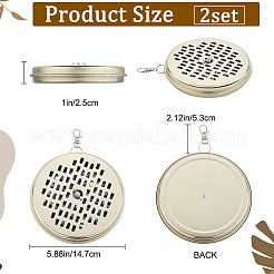 Tinplate Mosquito Coil Holder&nbsp;AJEW-WH0042-69LG