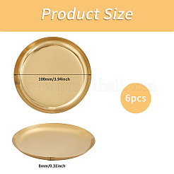 410 Stainless Steel Round Dipping Dish&nbsp;AJEW-WH0410-245