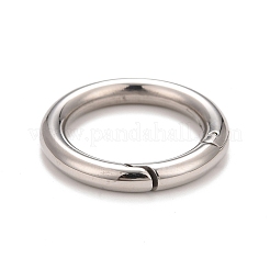 Non-Tarnish 304 Stainless Steel Spring Gate Rings&nbsp;STAS-M296-01P-E