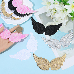 20Pcs 5 Colors Cloth Angel Wings&nbsp;AJEW-GF0012-63