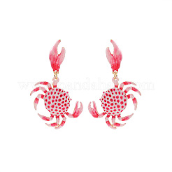 Alloy Enamel Dangle Stud Earrings&nbsp;FS-WG3BEB2-01