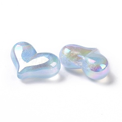UV Plating Rainbow Iridescent Acrylic Beads&nbsp;LS-OACR-C010-01B