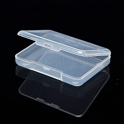 クリアプラスチックビーズ収納ケース  直方体の  透明  6.8x5.2x1.1cm&nbsp;LS-CON-WH0020-01