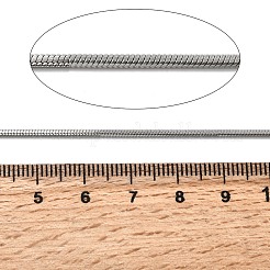 304ステンレススチールスクエアスネークチェーン  ラックめっき  溶接されていない  スプールで  ステンレス鋼色  1.5x1.5mm&nbsp;STAS-L306-06B-P