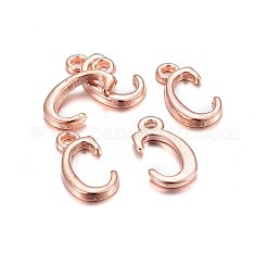 Rose Gold Plated Alloy Letter Pendants&nbsp;LS-X-PALLOY-J718-01RG-C