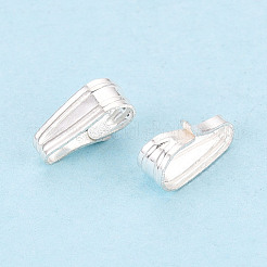 ベールに925スターリングシルバースナップ  銀  7.5x4.5x3mm  穴：7x3mm&nbsp;STER-T009-27S