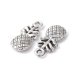 パイナップルチベットスタイルの合金のペンダント  鉛フリー＆カドミウムフリー  アンティークシルバー  19x9x3mm  穴：1mm&nbsp;TIBEP-YW0001-38AS