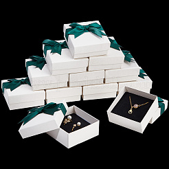 12Pcs Square Cardboard Jewelry Set Box&nbsp;CBOX-NB0001-29B