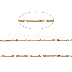 Ion Plating(IP) Handmade 304 Stainless Steel Bar Link Chains&nbsp;CHS-G025-13G