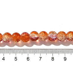 Crackle Glass Beads Strands&nbsp;CCG-C002-8mm-05