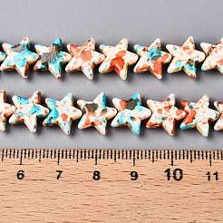 Spray Painted Synthetic Turquoise Beads Strands&nbsp;LS-UNKW-T001-11I