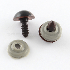 クラフト用品プラスチックぬいぐるみや人形の目パーツ  安全の目  ココナッツブラウン  24mm&nbsp;X-DIY-R039-24mm