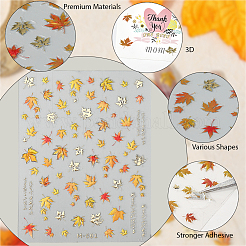 Maple Leaf Pattern PET Nail Art Stickers&nbsp;MRMJ-WH20816-001A