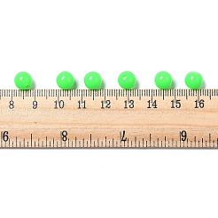 蛍光アクリルビーズ  ラウンド  ライム  8mm  穴：1.5mm&nbsp;X-MACR-R517-8mm-07