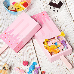 厚紙紙箱  アイスクリーム  ピンク  10.5x6.8x2.2cm&nbsp;LS-CON-PH0001-42B