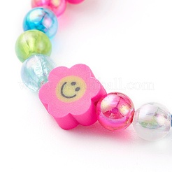 Handmade Polymer Clay Beads Stretch Bracelets for Kids&nbsp;BJEW-JB06326-03