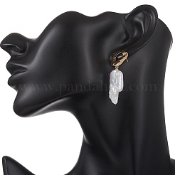 Nuggets Natural Keshi Pearl Dangle Stud Earrings&nbsp;EJEW-JE06980