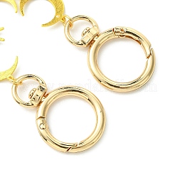 Brass Triple Moon Link Bag Extender Chains&nbsp;FIND-JF00147-02