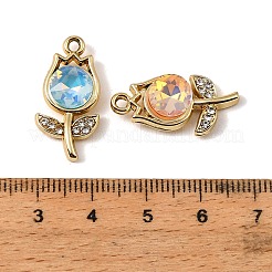 UV Plating Alloy Glass Pendants&nbsp;FIND-K032-08G