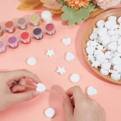 150Pcs 3 Styles Wood Beads&nbsp;WOOD-OC0003-72