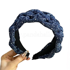Denim Sequin Hair Bands for Women Girls&nbsp;PW-WG3BDBE-01