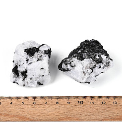 天然ホワイトムーンストーンジオード 豊穣の角 鉱物標本  生水晶クラスター  癒しのクリスタルホームデコレーションギフト  紙箱付き  35~78x25~44x16~39mm  約11~18個/セット&nbsp;G-N347-13G