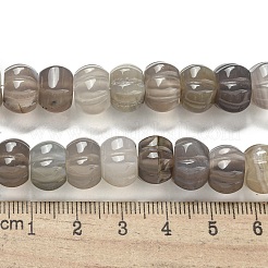 Natural Grey Agate Beads Strands&nbsp;G-G142-A16-01