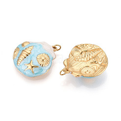 304 Stainless Steel Enamel Pendants&nbsp;STAS-T069-51