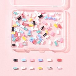 100Pcs 12 Styles 2-Hole Glass Seed Beads&nbsp;SEED-FS0001-43
