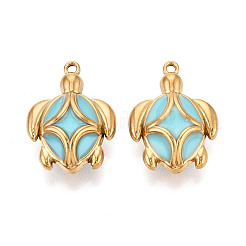 304 Stainless Steel Enamel Pendants&nbsp;X-STAS-N124-06G