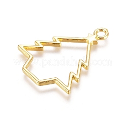 Zinc Alloy Open Back Bezel Pendants&nbsp;PALLOY-E564-77G