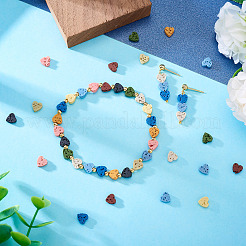 100Pcs 10 Colors Synthetic Lava Rock Dyed Beads&nbsp;G-TA0002-37